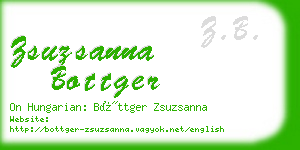 zsuzsanna bottger business card